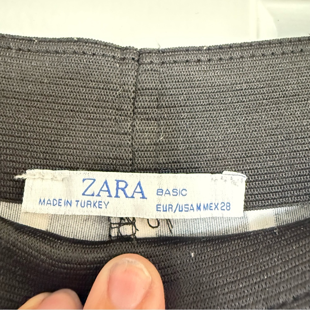 Zara Basic Beautiful Black With White Stripes - image 2